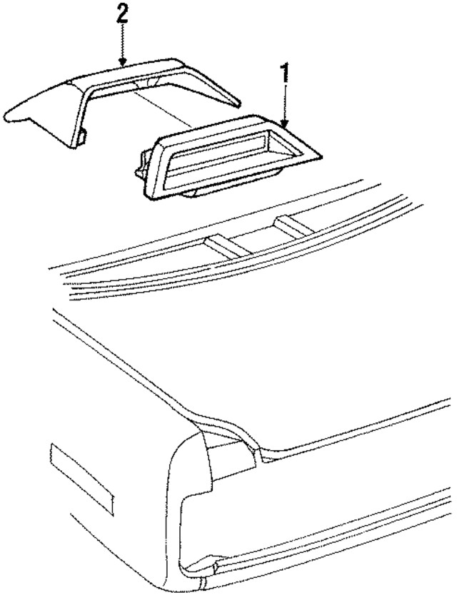 Genuine GM High Mount Lamp 05975382