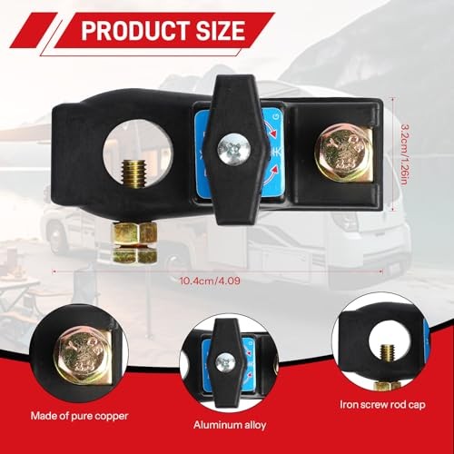 Heavy Duty Battery Disconnect Switch Battery Disconnect Switch ON-Off-Top Post