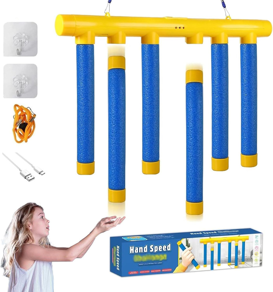 Hand Eye Coordination Training Catching Stick Game Drop Trivia Tool Finger Boxin