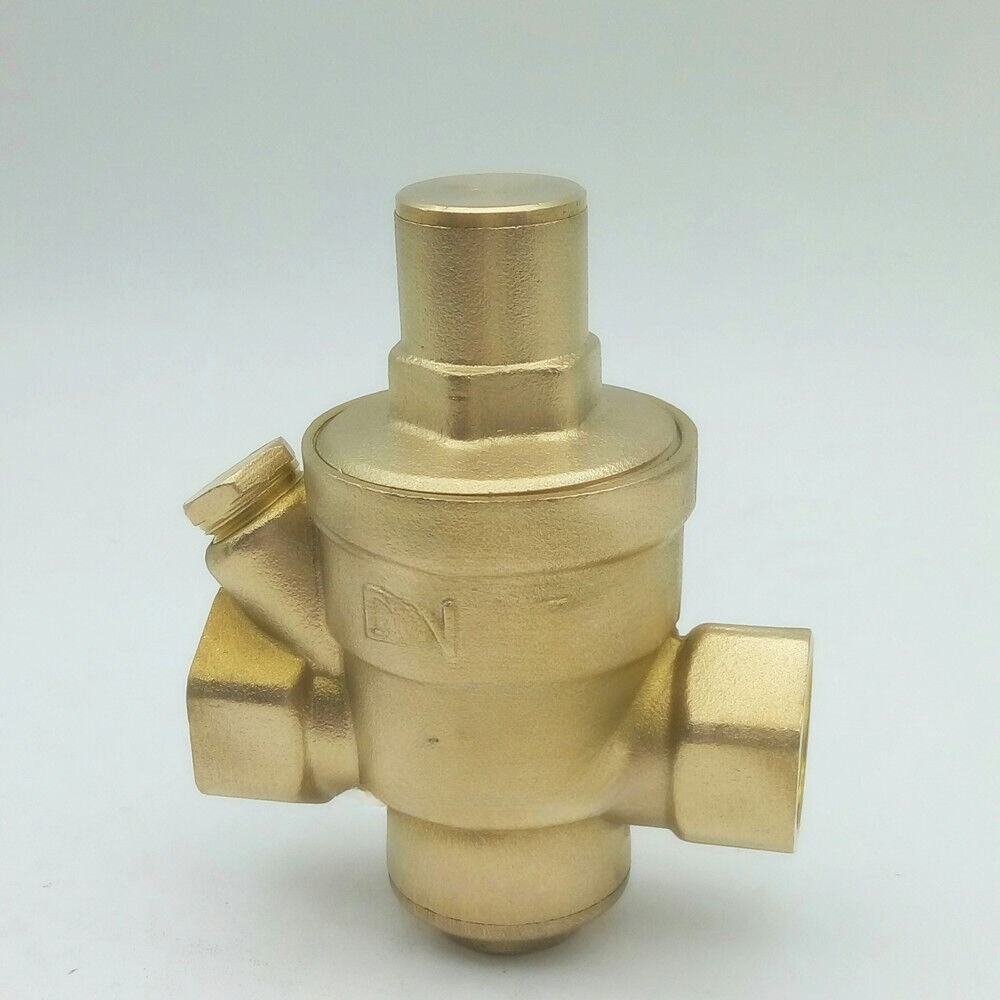 3/4'' DN20 BSP Brass Water Pressure Reducing Valve W/ Gauge Flow Adjustable NEW