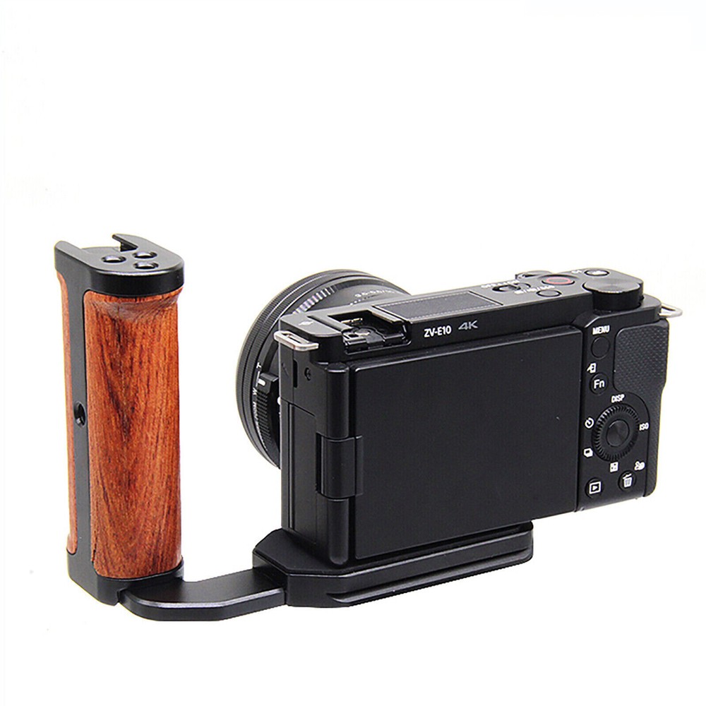 Side Wood Handle Left L-Plate Quick Release Plate Universal Camera Accessory Xb