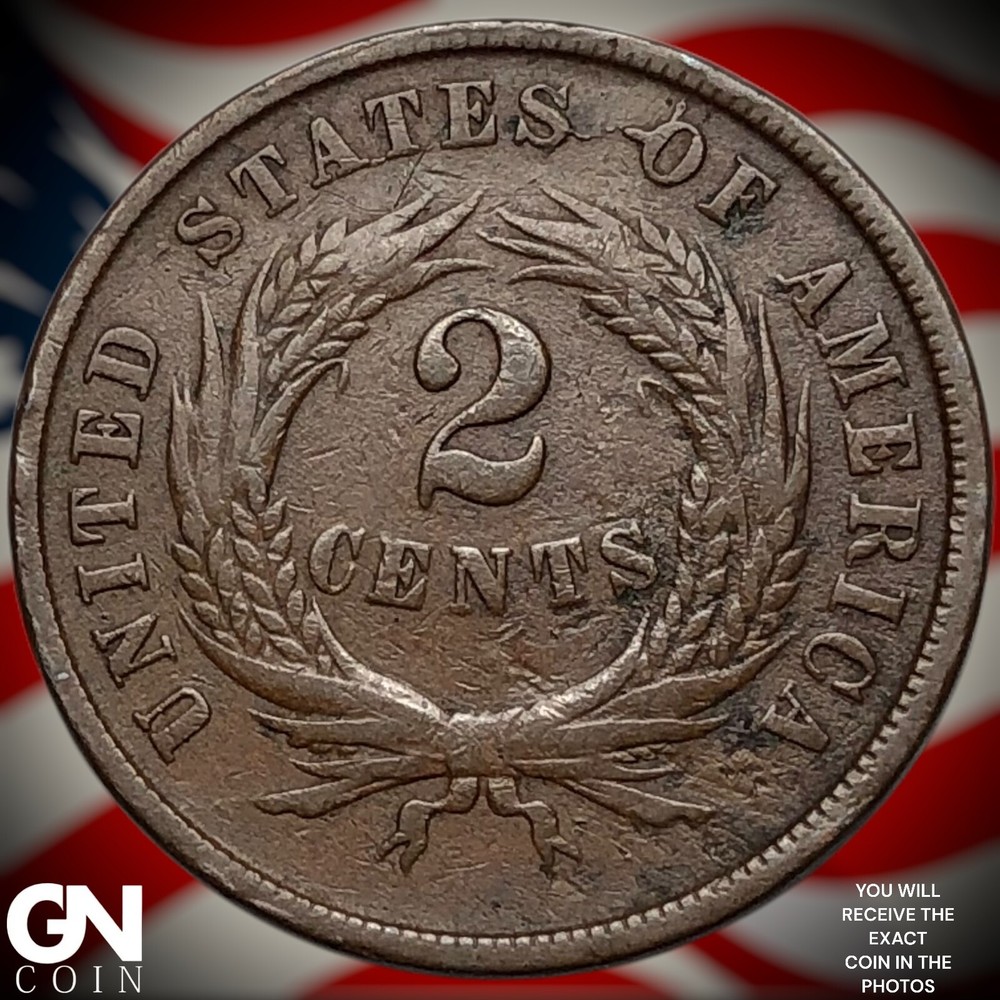 1864 2 Cent Piece Y6214