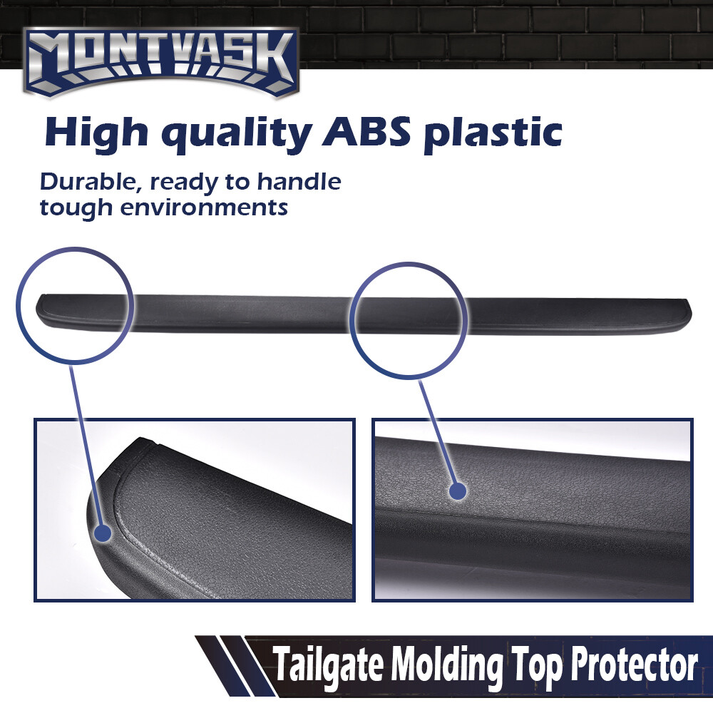 Fit For 99-06 Silverado Sierra Protector Tailgate Molding Cap Textured Black