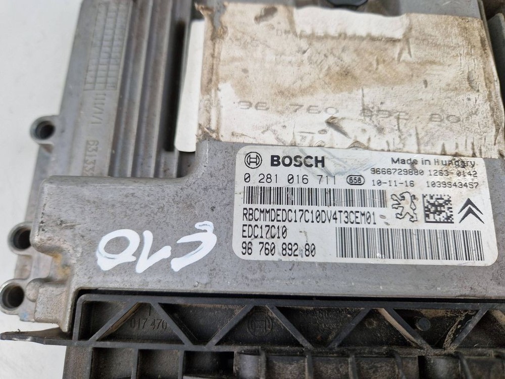 Peugeot 206 2001 Engine Control Module ECU 9676089280 kW BVV2082