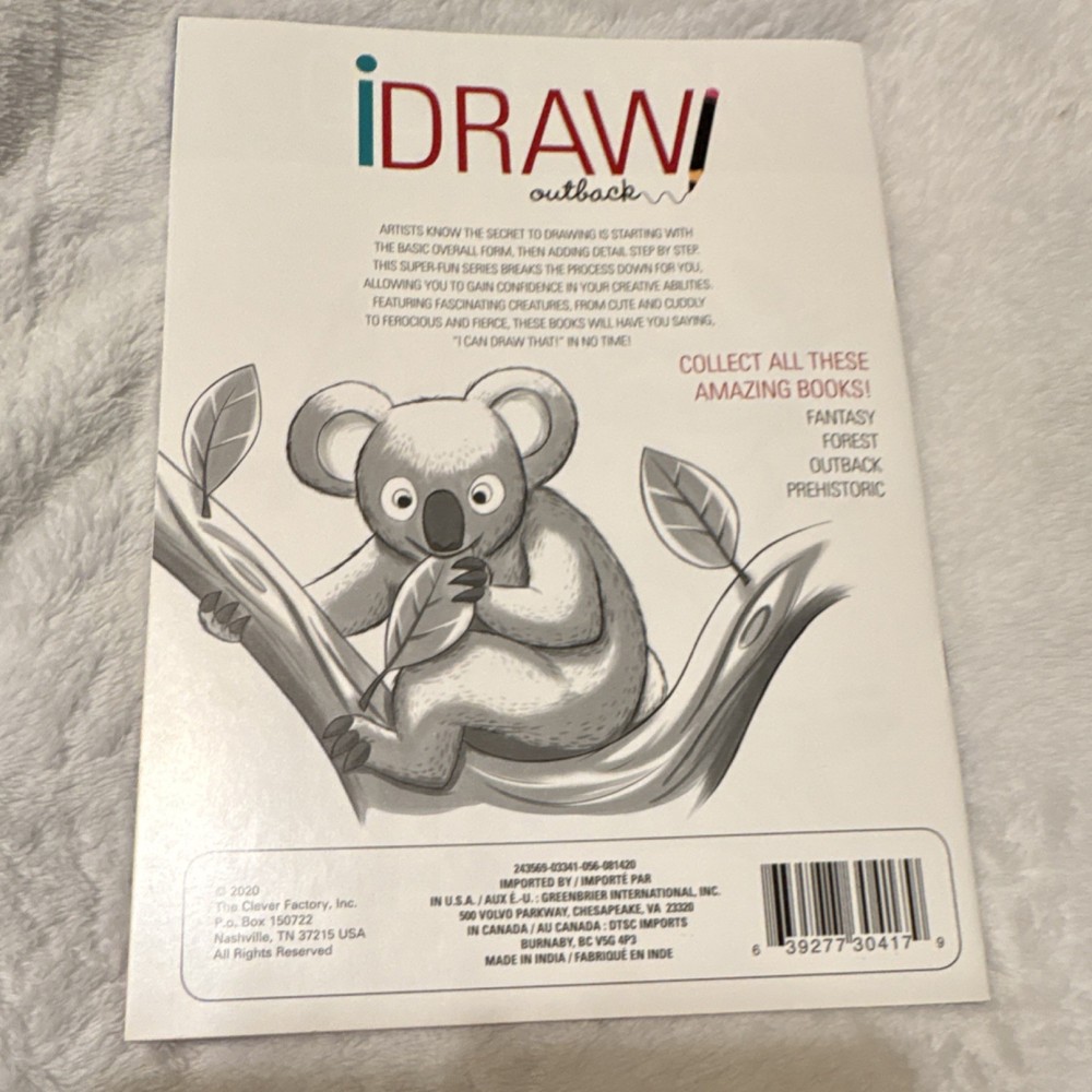 Clever Factory iDRAW! Outback Animals & Birds Drawing & Sketching Tutorial Book