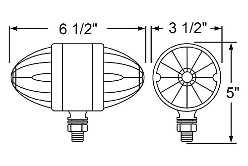 37477 Marker Light, Double Face, LED, Assembly, Dual Function, 17 LED, Amber