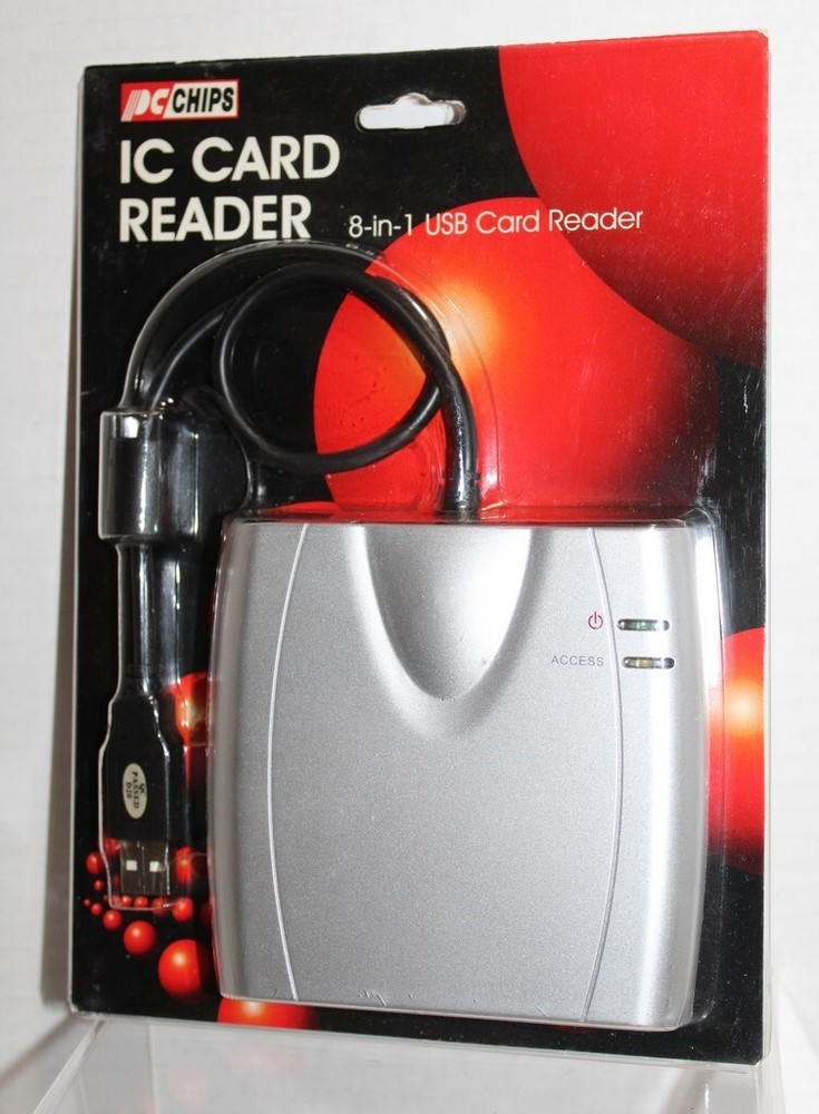 PC Chips IC 8-In-1 USB Card Reader - New