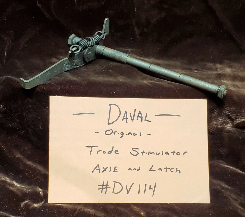 ORIGINAL DAVAL TRADE STIMULATOR AXLE & LATCH ORIGINAL #DV114