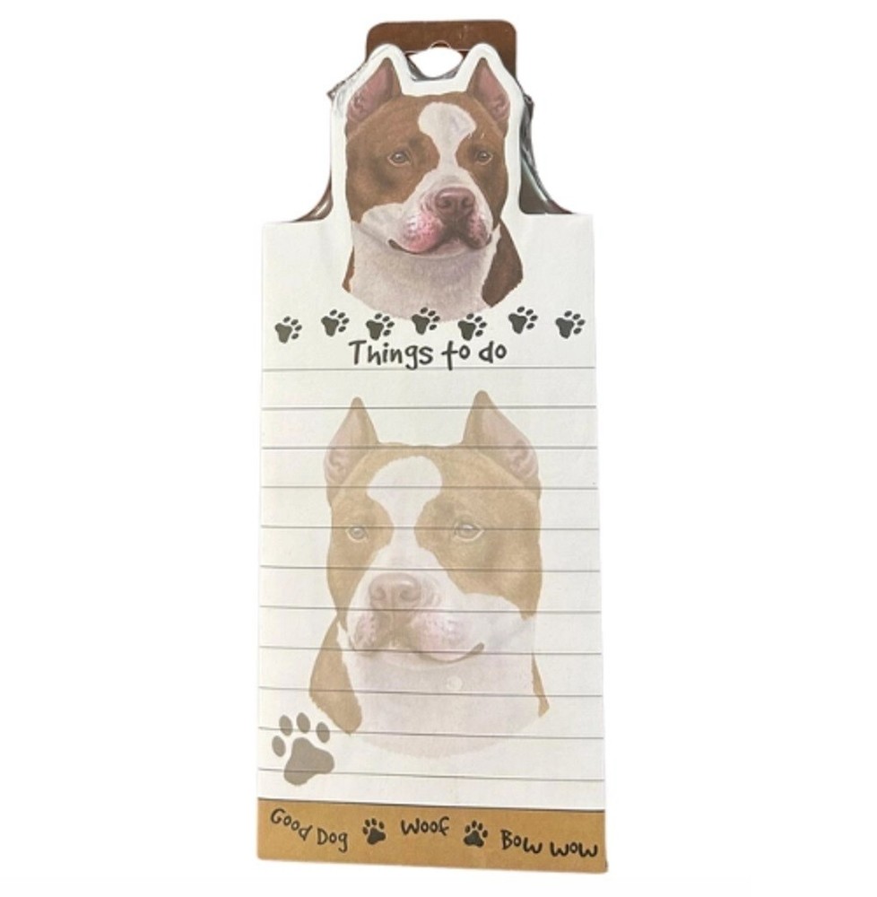 PIT BULL Die Cut List Pad/Note Pad with Magnetic Back