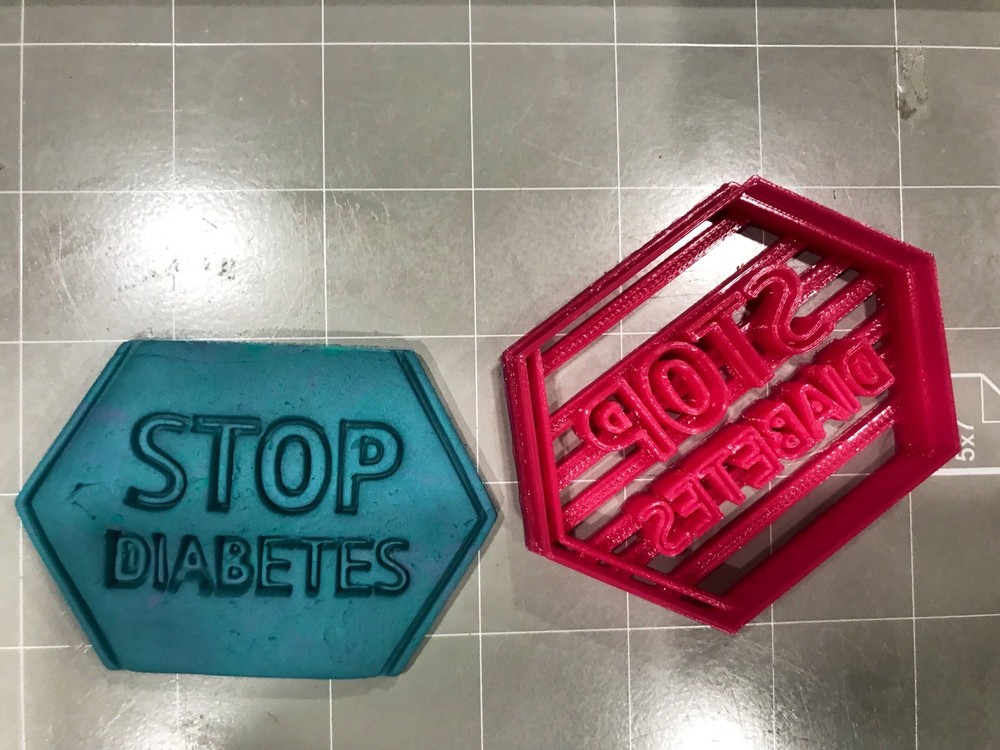 Stop Diabetes cookie cutter