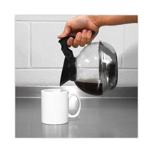 Coffee Pro Unbreakable Regular Coffee Decanter, 60 oz, Black Handle, 3/Pack