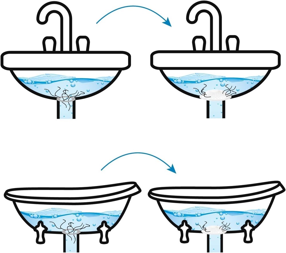 Hairstopper 2-Pack: Patented Drain Protector for Efficient Clog Prevention