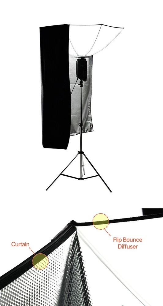 SMDV FLIP BOUNCE 44/Studio Photography Light Diffuser Ceiling Reflector Soft-box