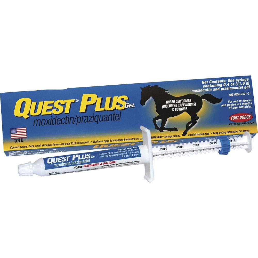 QUEST PLUS HORSE DEWORMER GEL