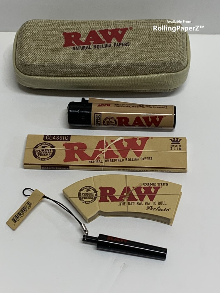 RAW CONE CREATOR KIT with travel Cone Wallet, Papers, tips, MINI clipper lighter