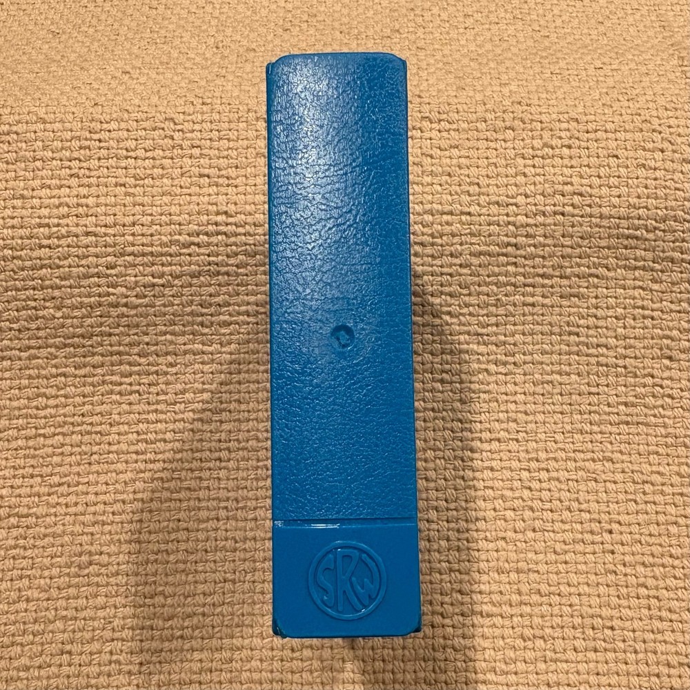 Vintage SRW Micro/5 Disk Diskette ComPak Case Blue Plastic Cover Spine