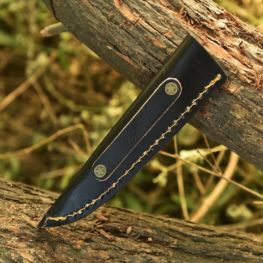 Leather Sheath For Fix Blade Knife Case Holster