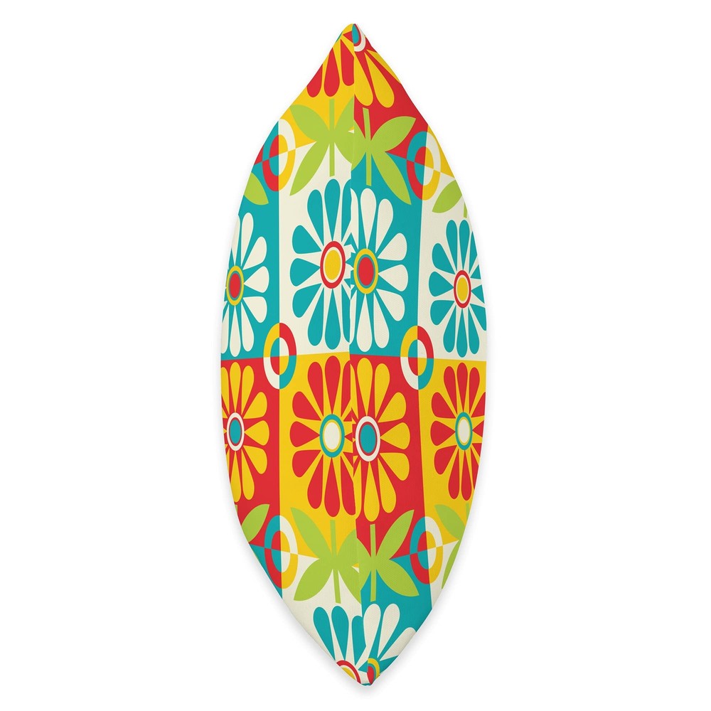 Bright & Sunny Daisy Throw Pillow 16x16 Multicolor