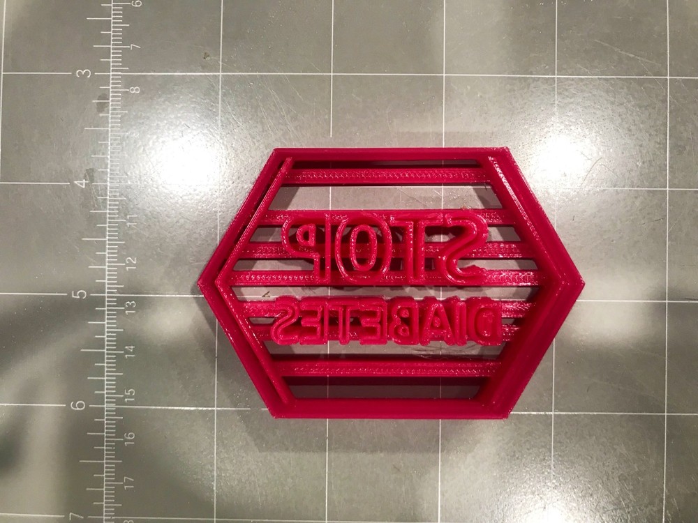 Stop Diabetes cookie cutter