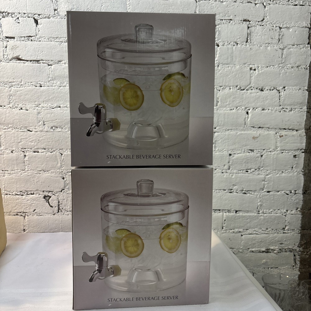 Artland Stackable Beverage Servers Brand New In Box Two Boxes Very Versatile