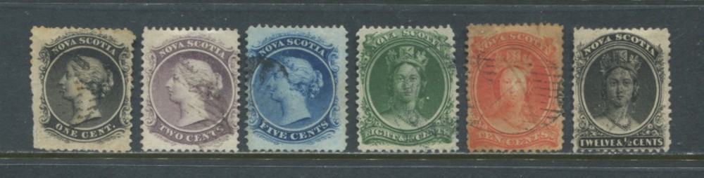 Nova Scotia QV 1860 set used