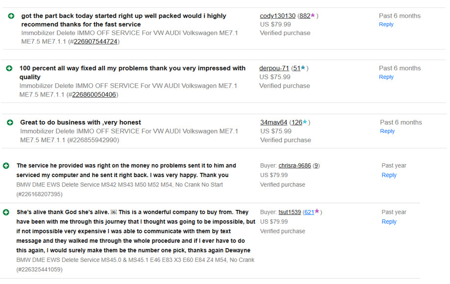 DME Engine Control Module ECM Clone Service For MS41 MS42 MS43 MS45 BMW