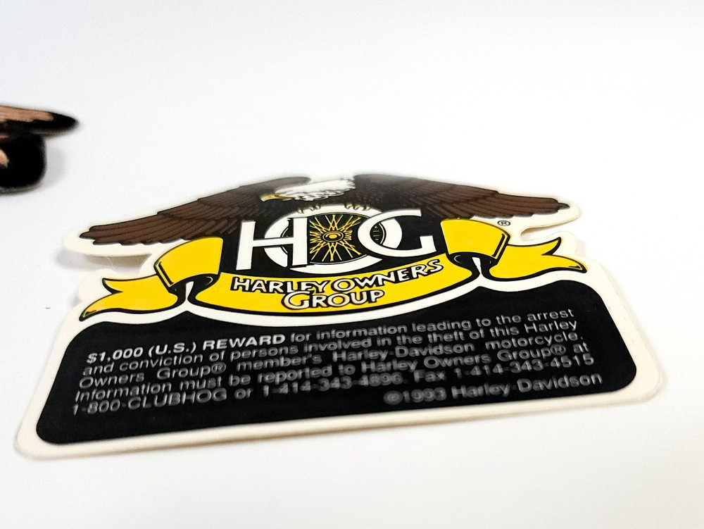 HARLEY-DAVIDSON Owners Group HOG Embroidered PATCH & Decal NOS