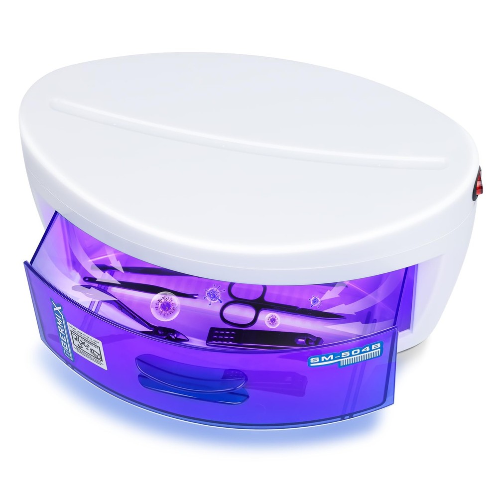 Sterilizer For Nail Tools,Large Capacity 8 W Multipurpose Nail Tools Cleaning...