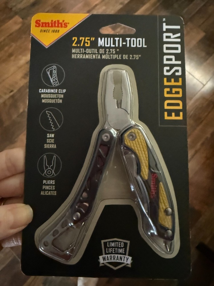 NEW Smith's 51268 Edge Sport 2.75" Multi-Tool Knife