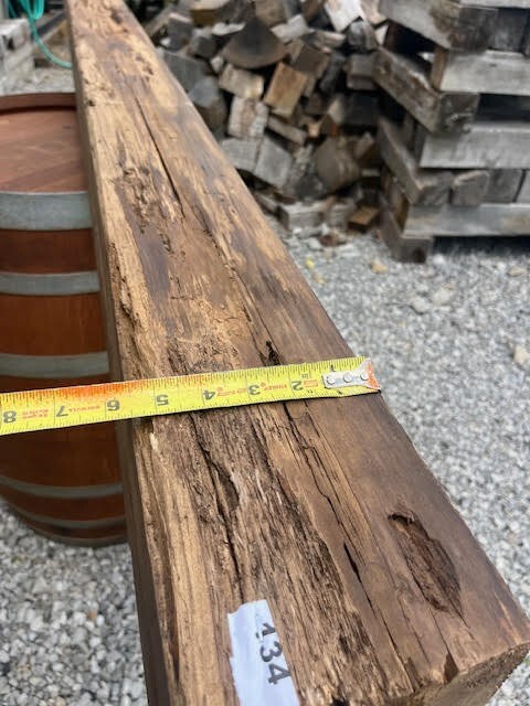134 Fireplace Mantle Beam 72"x6"x6" Solid, Rustic, Salvage