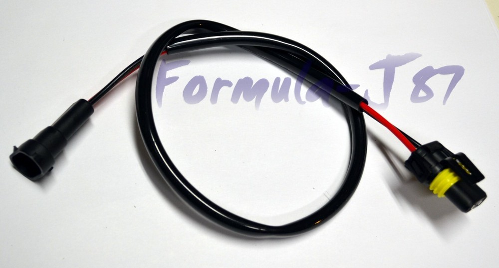 Conversion Wire H8 to H10 9145 Two Harness Fog Light Bulb Plug Socket Connector