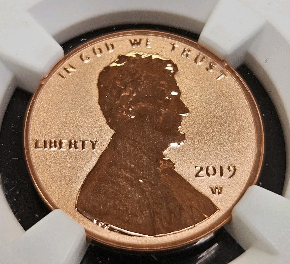 2019-W Lincoln Shield Cent 1st W Reverse Proof Cent NGC PF 70 RD First Day Issue