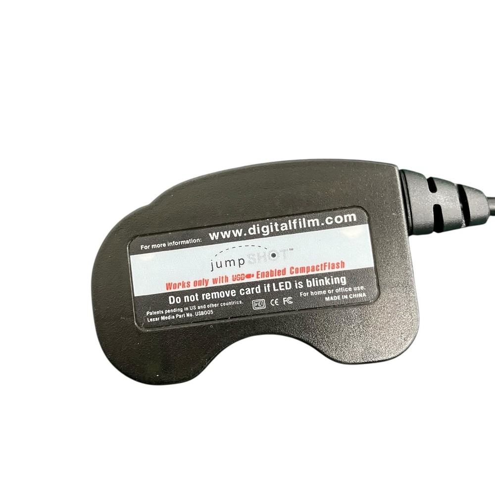 Lexar JumpShot Digital Compact Flash Card Reader USB USB005 Black