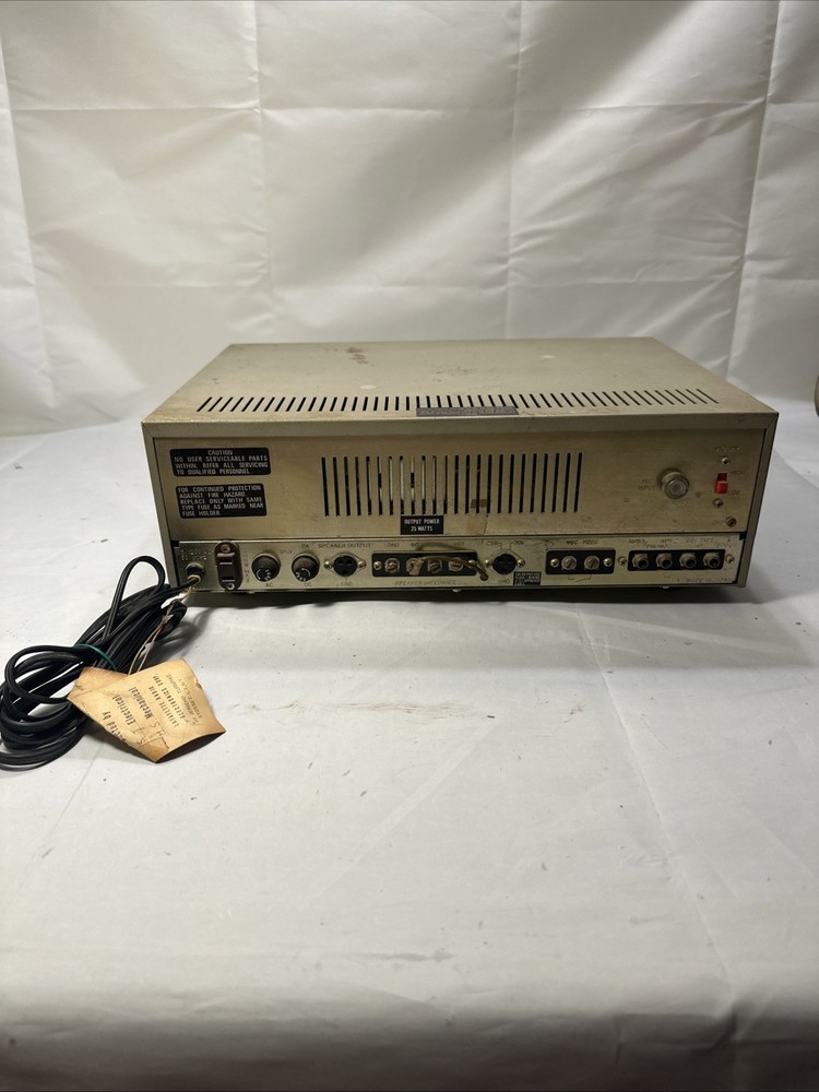 Solid State Microphone/Phono Amplifier Lafayette PA-25B Not Working