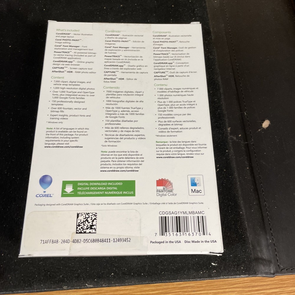 CorelDRAW Graphics Suite, Sealed Box