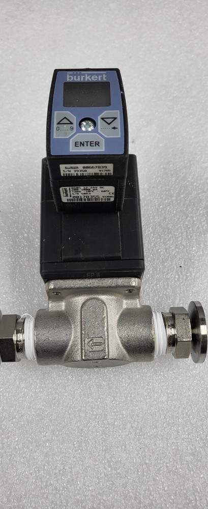 Burkert 2875 FKM Solenoid Control Valve with digital controller
