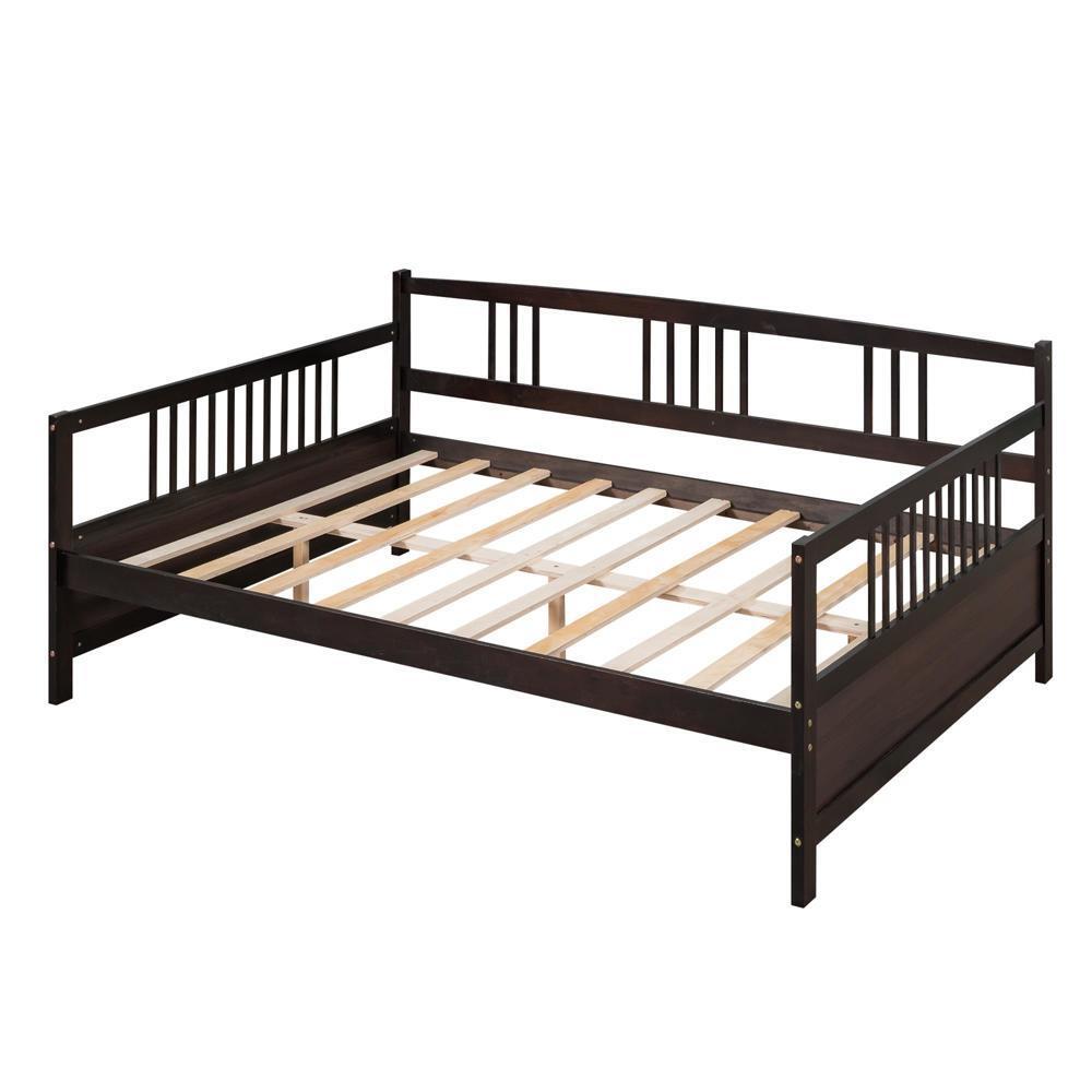 Full Size Daybed with Support Legs Espresso