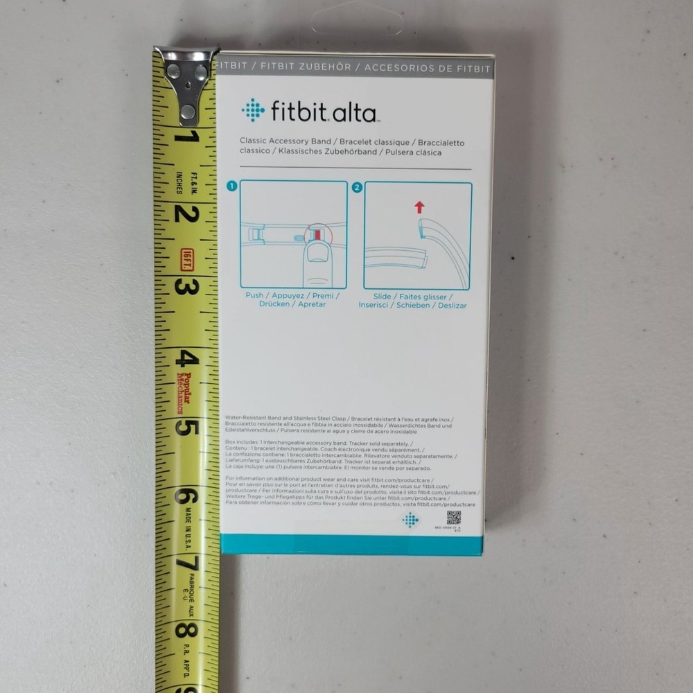 Fitbit Alta Blue Classic Accessory Band Large Replacement Accessories NEW