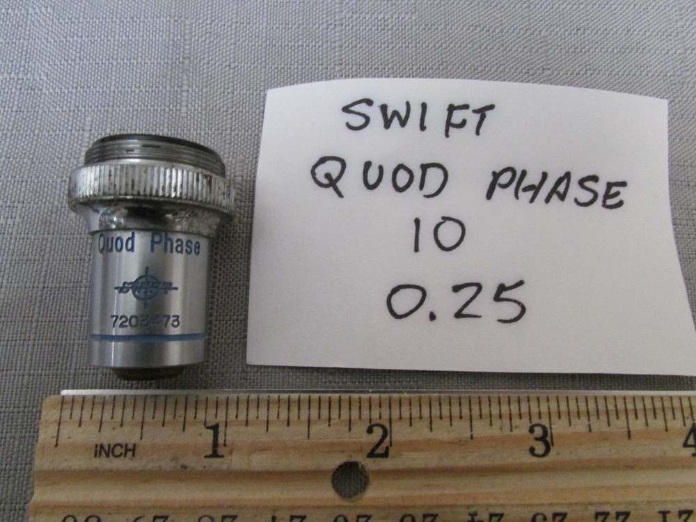 Swift Microscope 10X Phase Contrast Type Objective Quod Phase 10