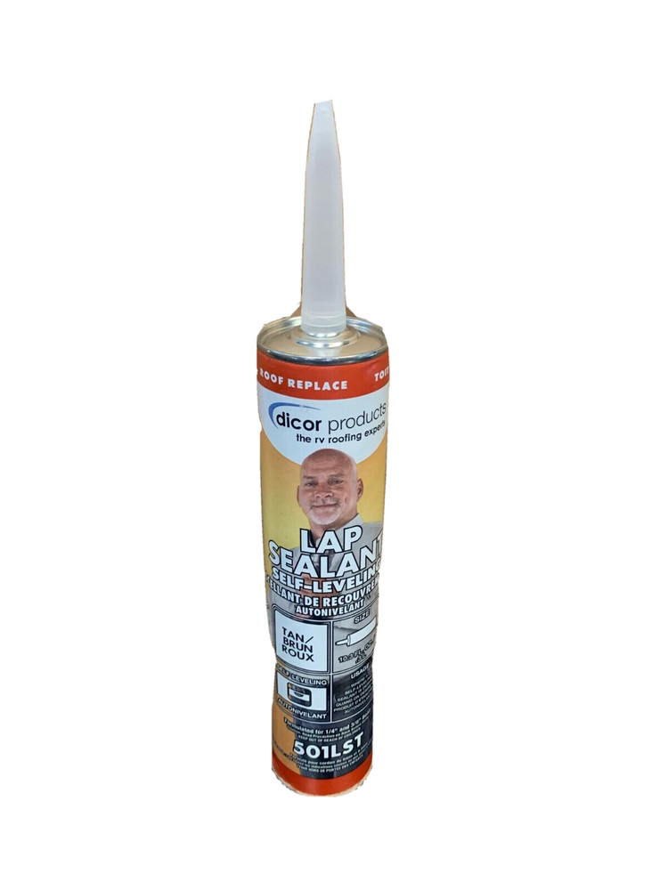 501LST-1 Tan Epdm Self-Leveling RV Lap Sealant-10.3 Oz Tube Roof Repair