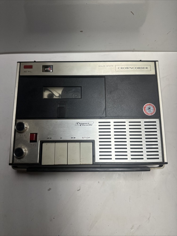 Crowncorder CTR-9450SCassette Recorder Solid State Japan Untested