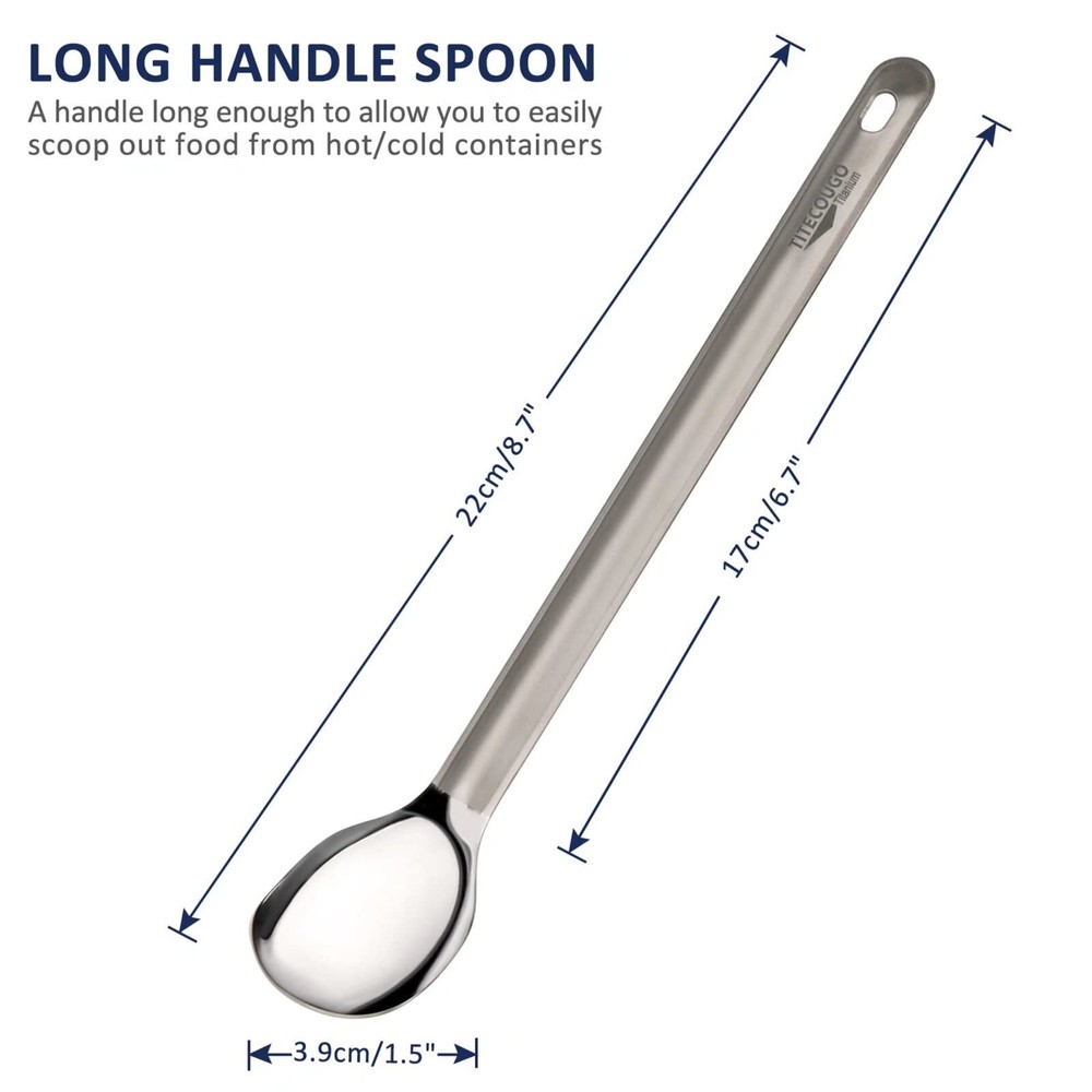 Multifunctional Outdoor Pure Titanium Tableware Spork Spoon And Fork