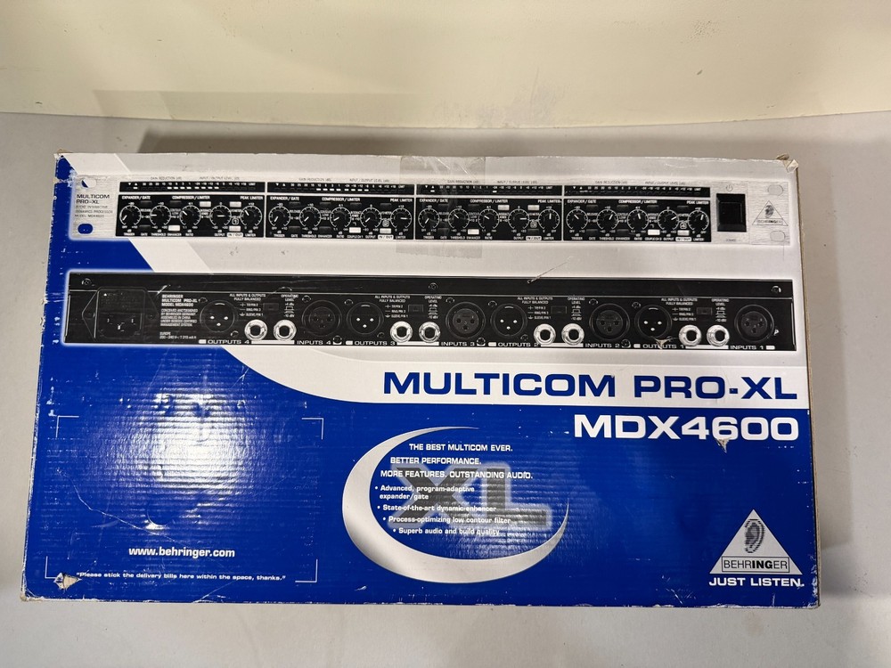 Behringer Multicom Pro-XL MDX4600 Audio Interactive Quad Dynamics Processor