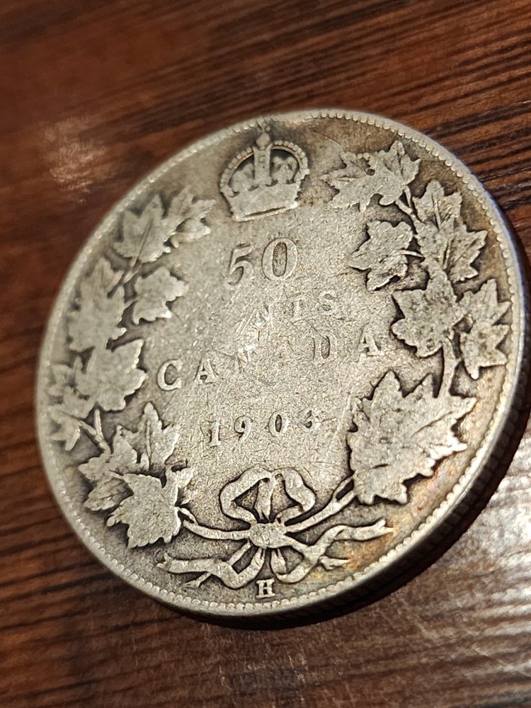 1903H Canada 50 Cents Silver Coin