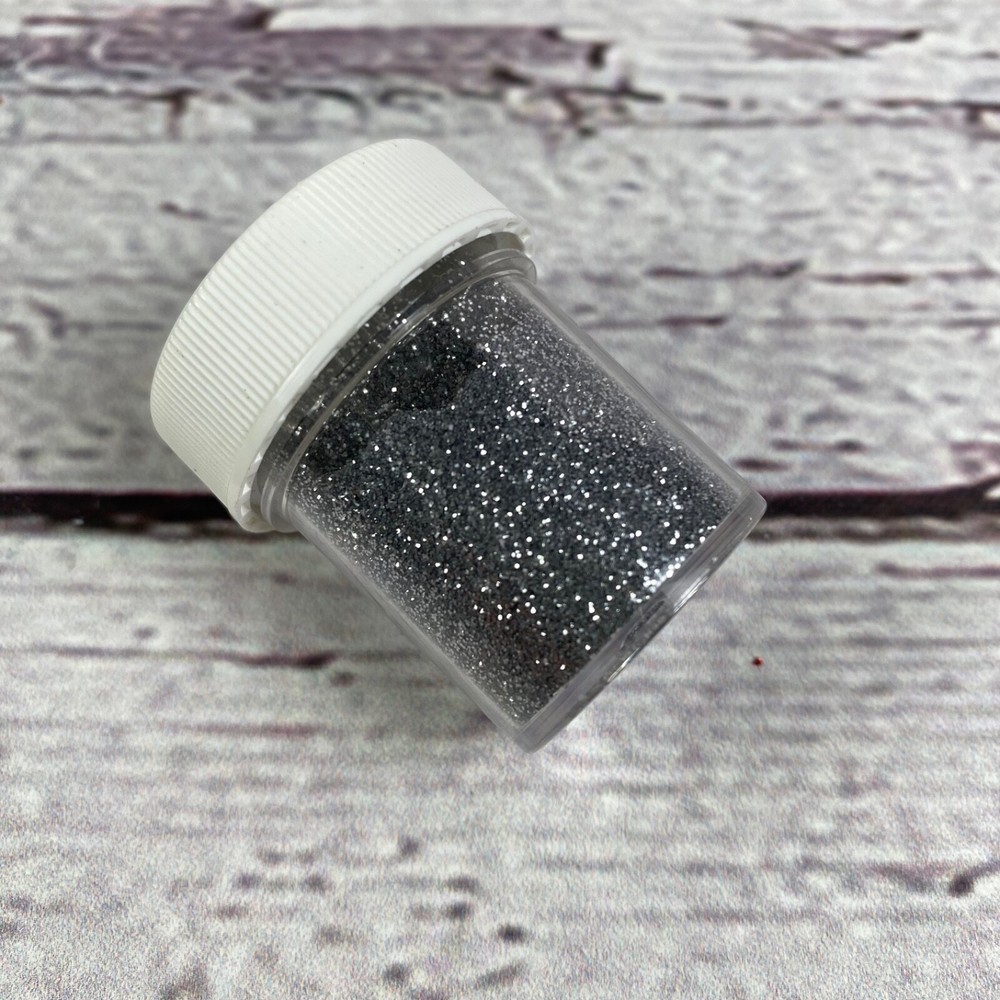 Silver Tinsel Extra Fine Glitter ~0.5 oz Mini Jar
