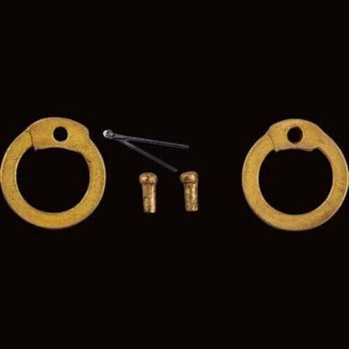 Brass Chainmail Flat Rings with Round Riveted 9mm free Chainmail Riveted tool