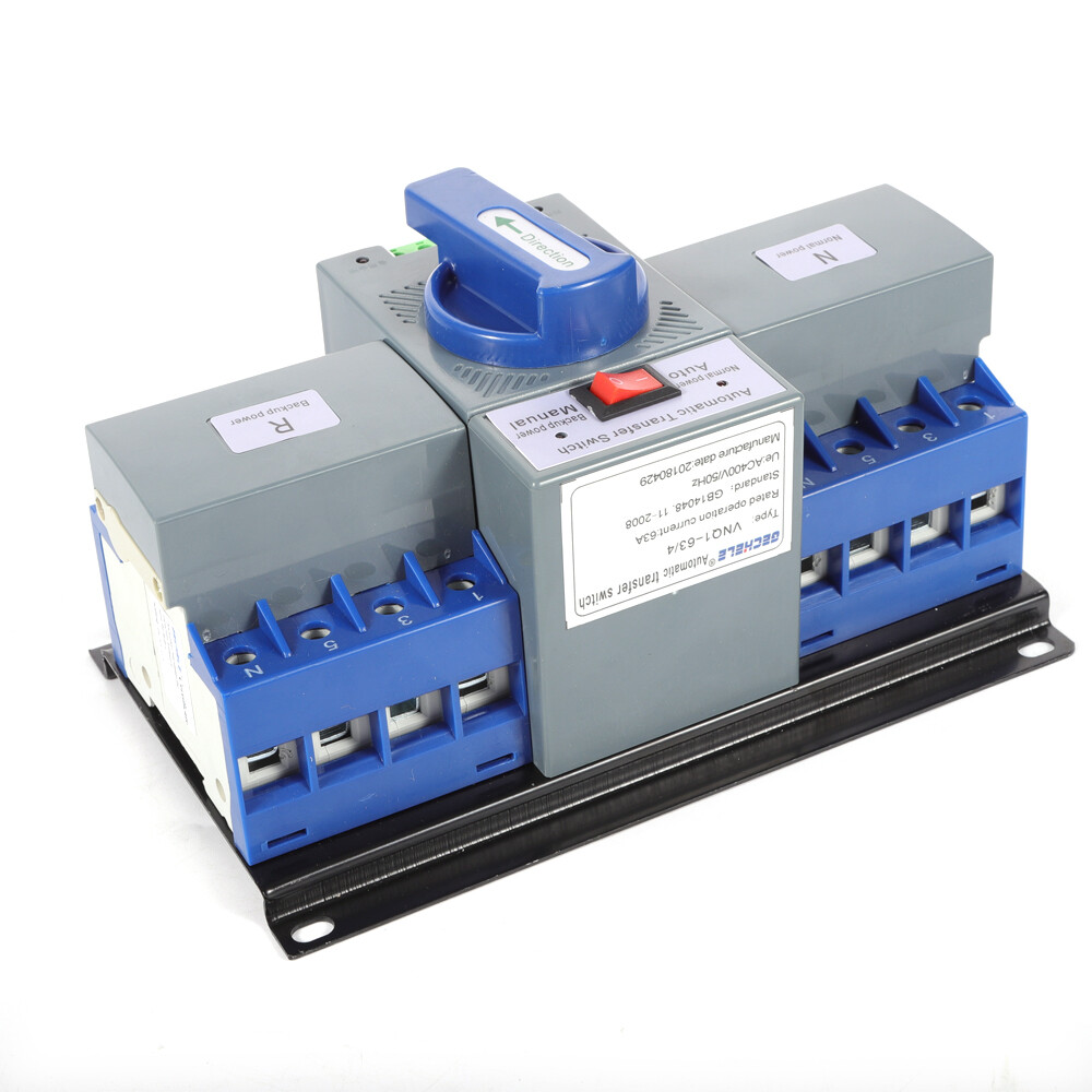 63A 4P Dual Power Automatic Transfer Switch Generator Changeover Switch CB Level