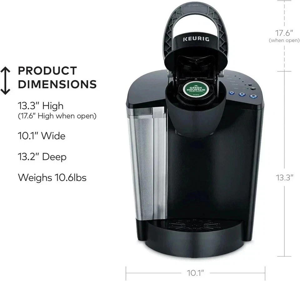 Keurig K-Classic Coffee Maker Programmable Single Serve K-Cup Pod 3 Brew Sizes