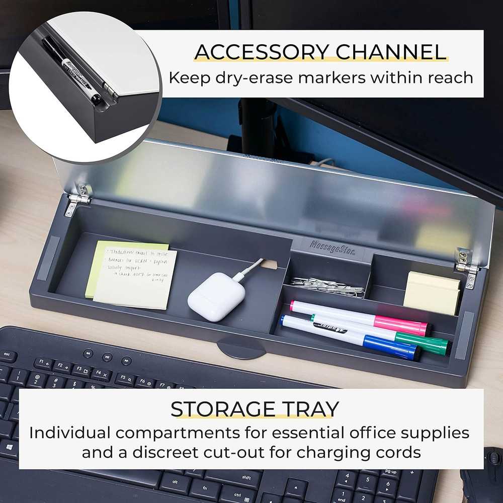 Messagestor Keyboard Write and Store, Desk Organizer, Assorted