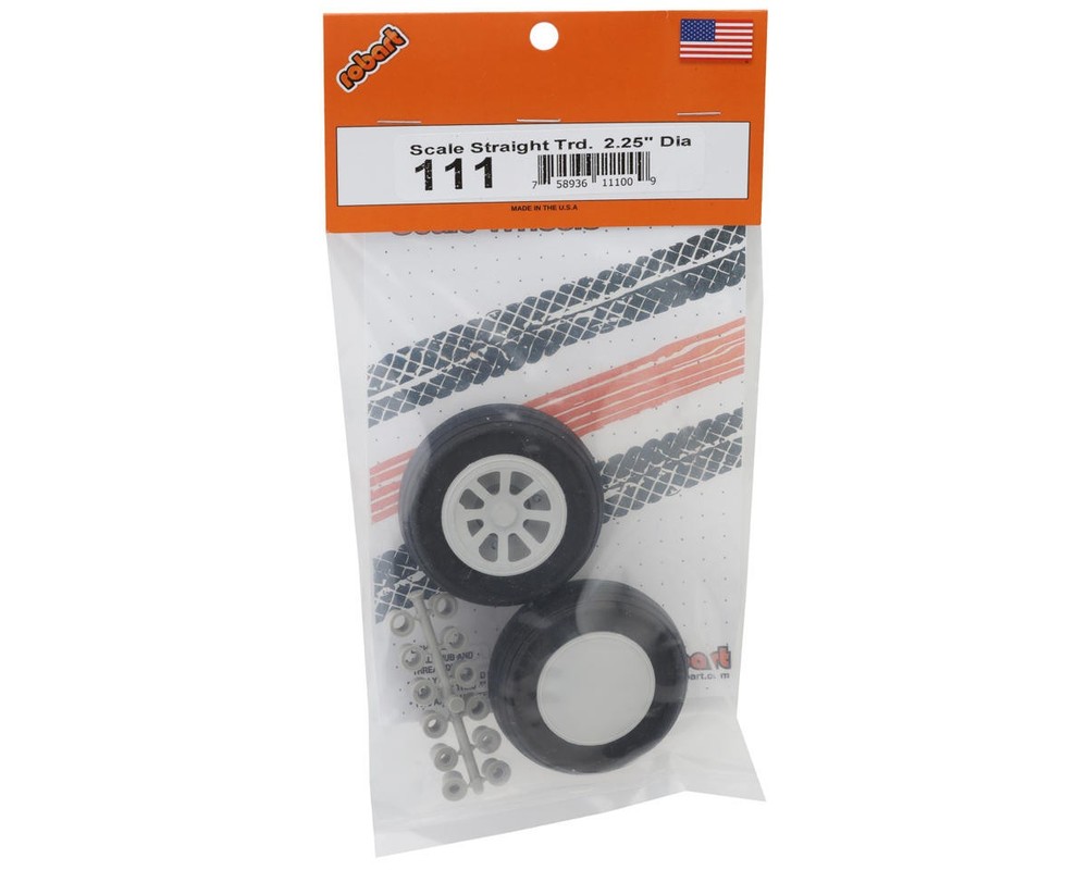 Robart 2.25" Scale Straight Tread Wheels (2) [ROB111]